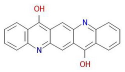 Pigmentas-violetinė-19-molekulinė struktūra