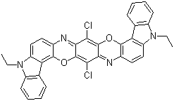 Pigmentas-violetinė-23-molekulinė struktūra